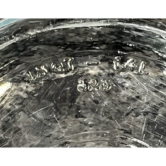 2 Vintage Pyrex Clear Glass Mixing Bowls #322 1 Qt & #323 1.5 Qt Blue Tint - Picture 6 of 8